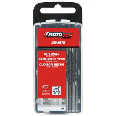 Rotozip Gp8 Guidepoint Drywall Cutting Bits (1/8", 8-Pack) 1