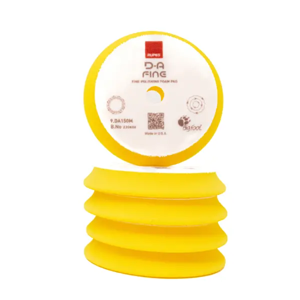 Rupes D-A Yellow Fine-Cut High-Performance Polishing Pad 6
