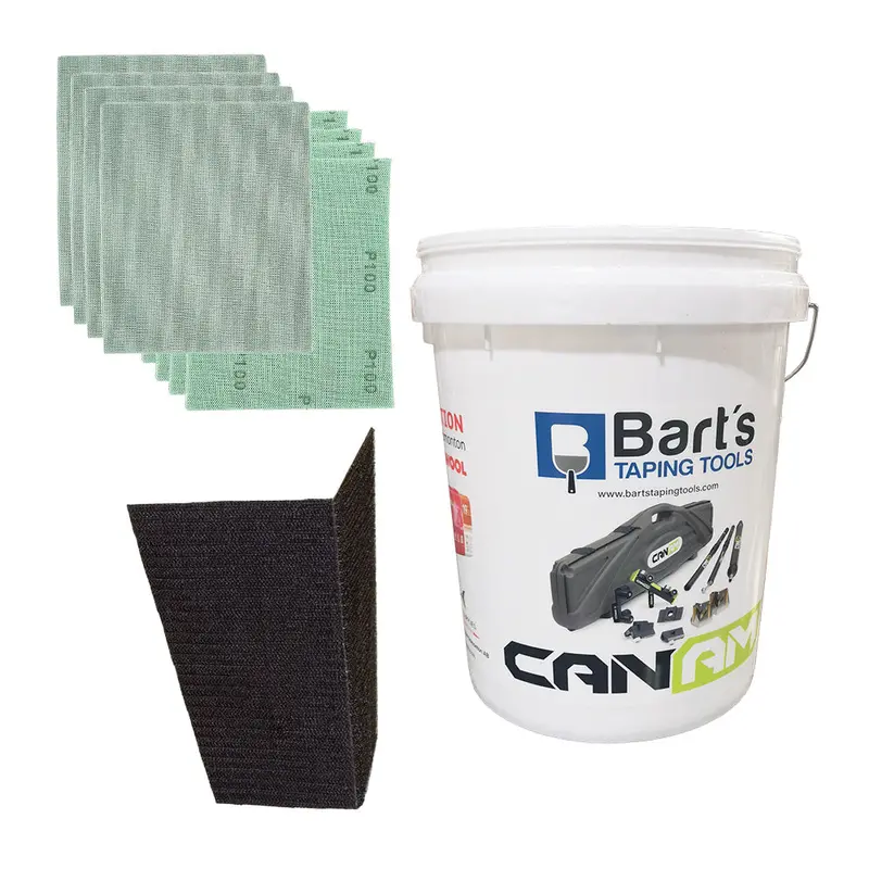 Stealth Sander Paired With Tuff Net Abrasives – All-In-One Pail Kit 1