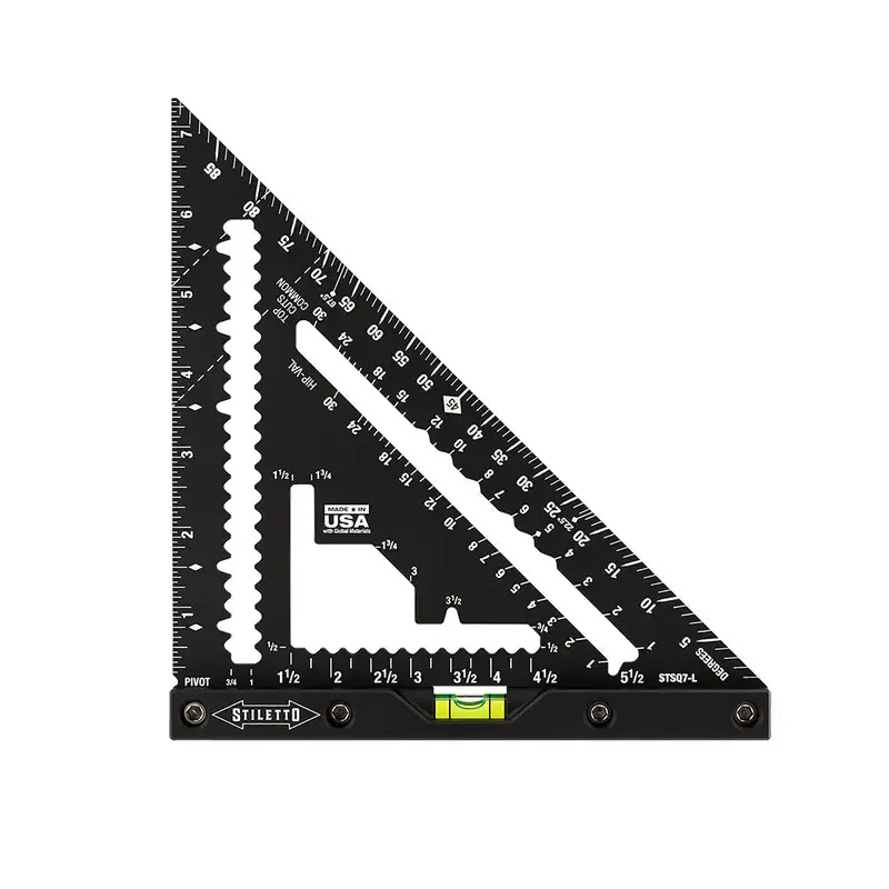 Stiletto 7-Inch Carpenter Square With Built-In Level 1