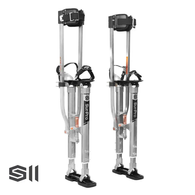 Surpro S2 Double-Size Aluminum Drywall Stilts For Extended Reach 1