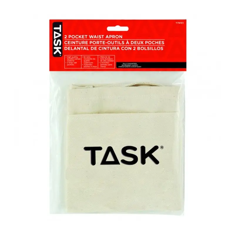Task Durable Canvas Waist Apron With Dual Pockets 1