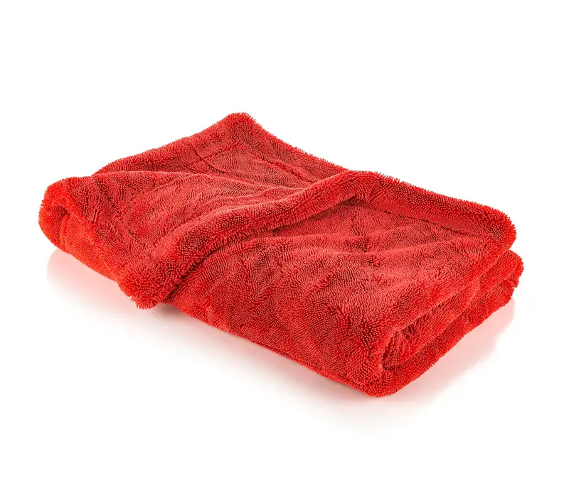 The Rag Company 1500 Drying Towel – Ultra-Absorbent Red Microfiber (Single) 1