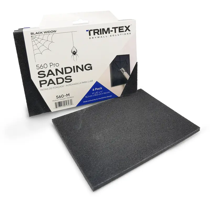 Trim-Tex Black Widow Replacement Sanding Pads – 6-Pack 1