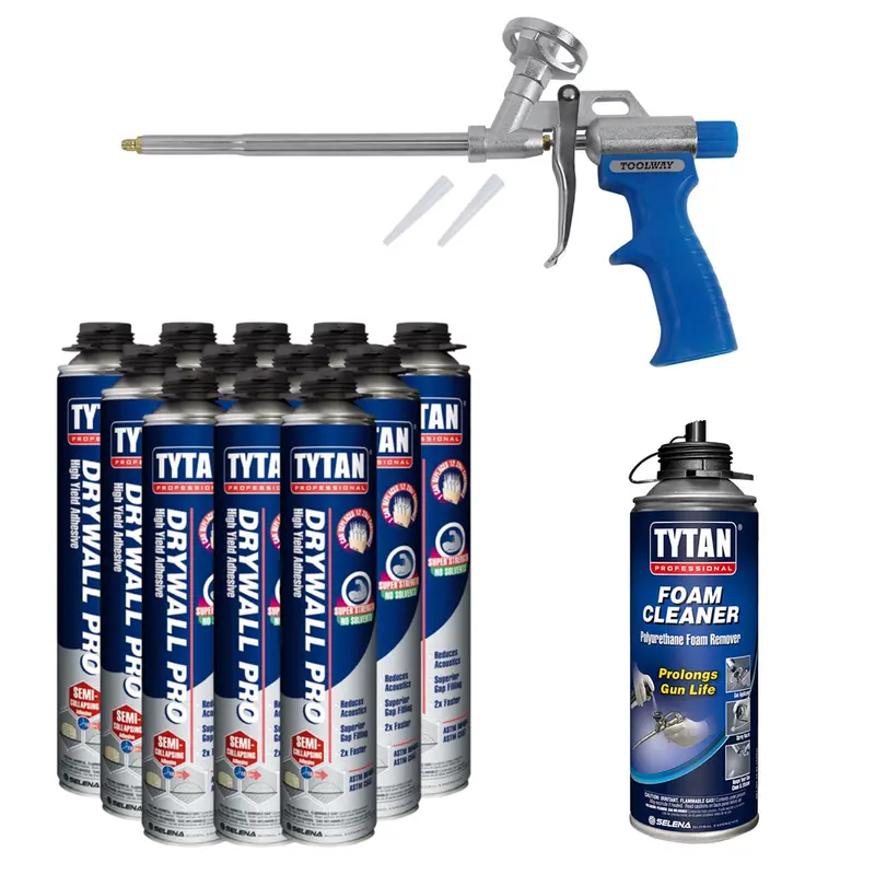 Tytan Toolway Foam Dispensing Gun + Adhesive Bundle 1