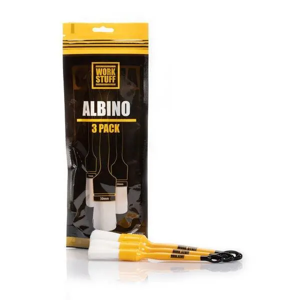 Work Stuff Pure Albino Detailing Brush Collection (3-Pack) 1