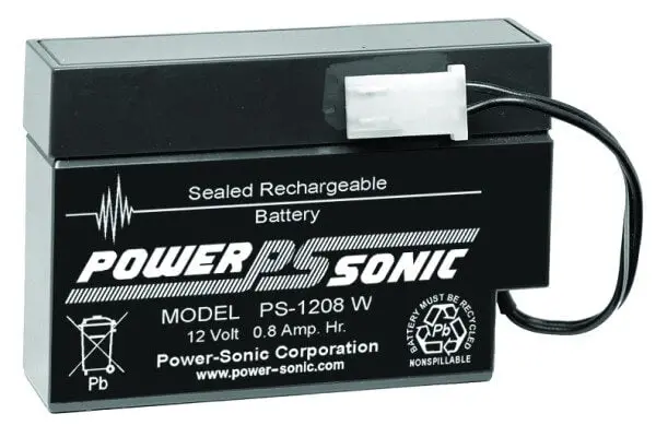 12V 0.8Ah Replacement For Ultratech Ut-1208 – Wl Wire Lead Terminal Configuration 1