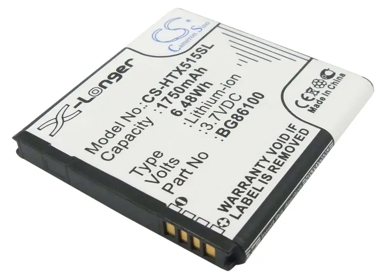 3.7V 1750Mah Li-Ion Smartphone Battery For Htc Evo 3D, T-Mobile, Sprint, And C470 Models 1