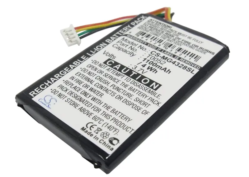 3.7V Li-Ion Typhoon Cm-2 & Myguide 4328 Gps Battery – 1100Mah, 4.07Wh 1