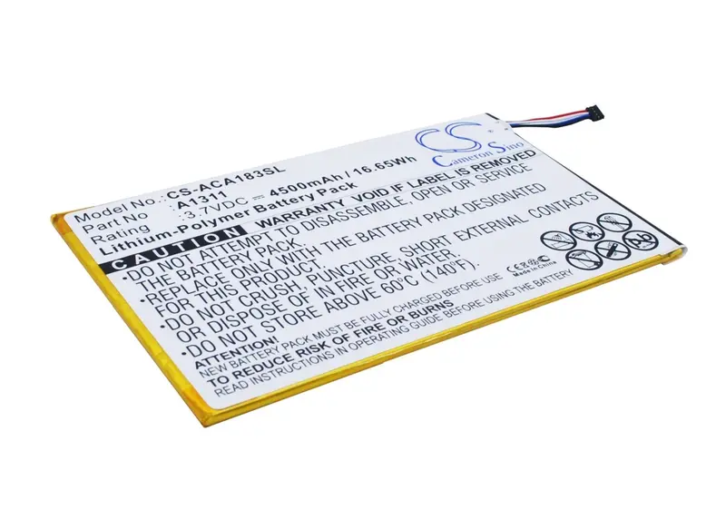 Acer Tablet Replacement Battery – 3.7V 4500Mah Li-Polymer (16.65Wh) For A1311, A1-830 & A1-830-2Csw-L16T 1