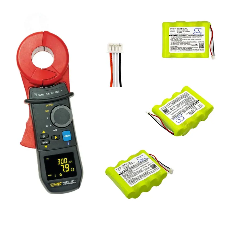 Aemc Ground Tester Battery – 8.4V 700Mah Ni-Mh (5.88Wh) For Models 2137.52, Pel 102 & 6417 1