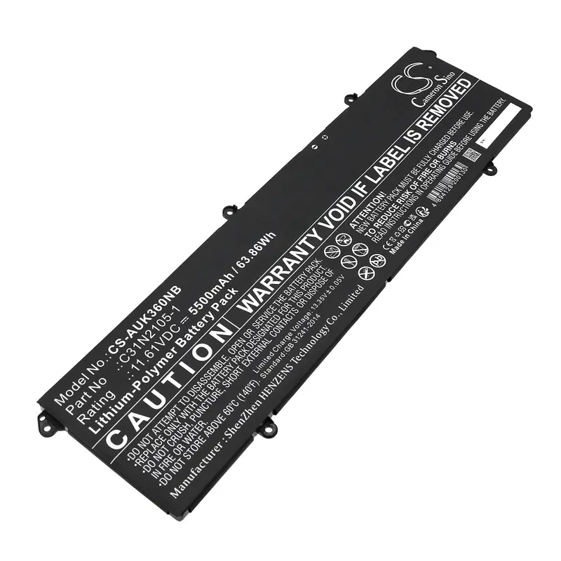 Asus K3605Vu/Vv Laptop Battery – 11.61V 5500Mah Li-Polymer (63.86Wh) 1
