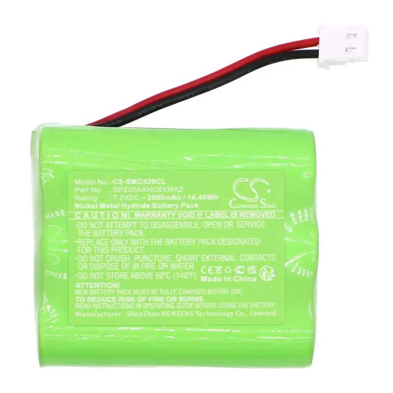 At&T/Snom Communication Device Battery – 7.2V Ni-Mh, 2000Mah, 14.4Wh (Gp230Aahc6Ymxz, Tech Erisstation V) 1