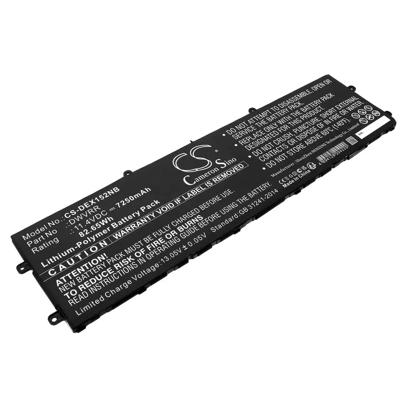 Dell Alienware X15 R1 Laptop Battery – 11.4V 7250Mah Li-Ion (82.65Wh) 1