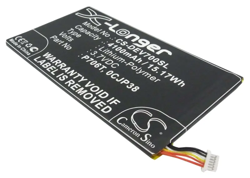 Dell Venue 7 Tablet Battery – 3.7V 4100Mah Li-Polymer (0Cjp38, 3740, 15.17Wh) 1