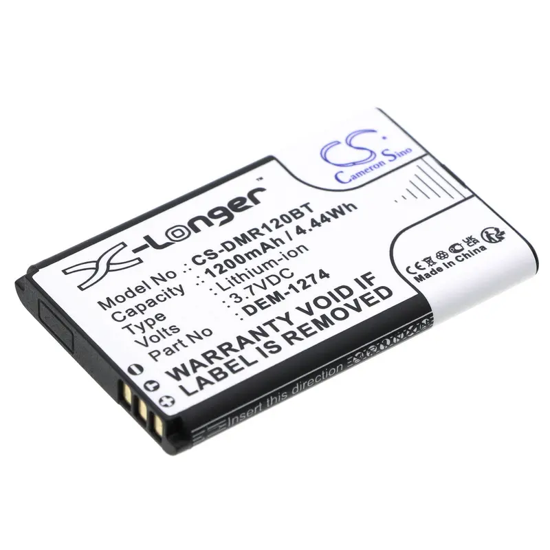 Demx K32Rf & Par-120 Alarm System Battery – 3.7V, 1200Mah Li-Ion (4.44Wh) 1