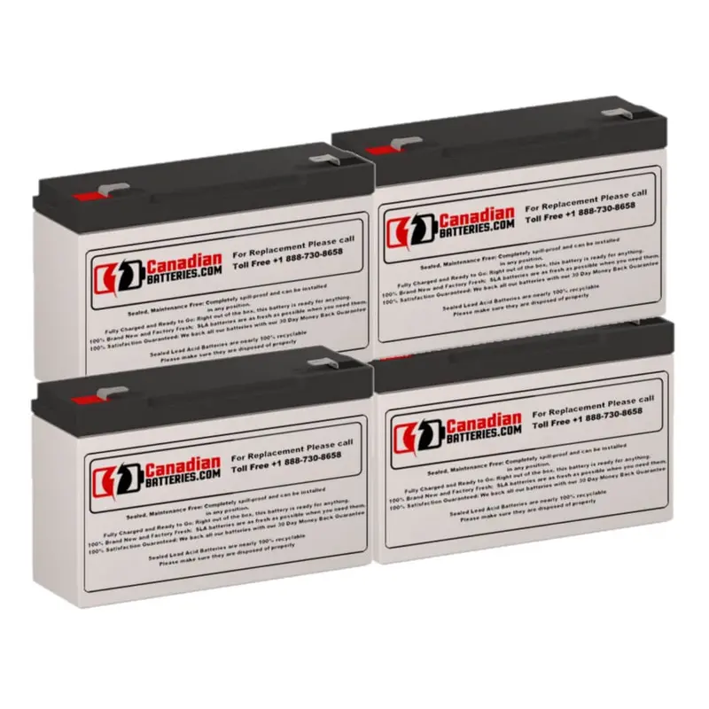 Four 6V 12Ah Batteries For Safe 500 Ups – Total 72Wh Capacity 1
