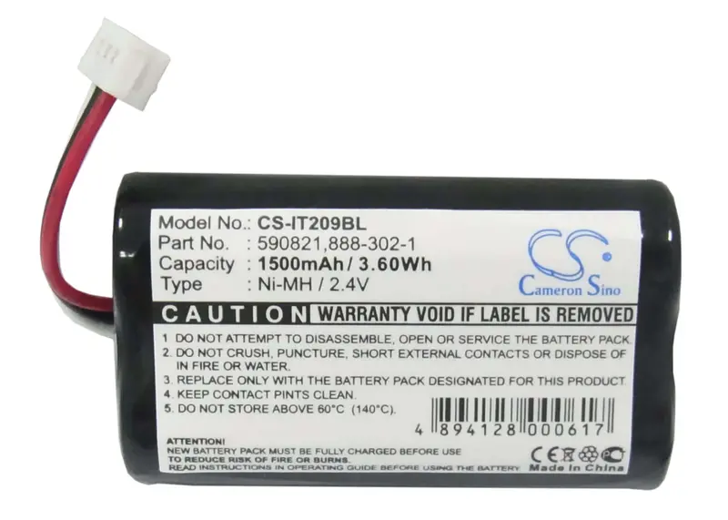 Intermec Trakker T2090 Barcode Scanner Battery – 2.4V 1500Mah Ni-Mh (3.6Wh) 1