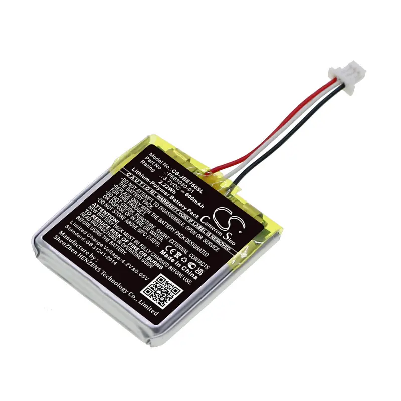 Jbl Everest 750 Headset Battery – 3.7V Li-Polymer, 600Mah, 2.2Wh, Part #P663030-01 1