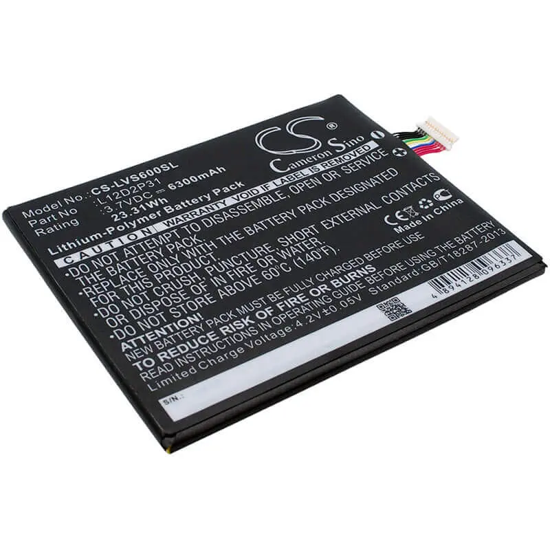 Lenovo Ideatab S2110 Tablet Battery – 3.7V Li-Polymer, 6300Mah, 23.31Wh (L11C2P31, Ideapad S2110A) 1