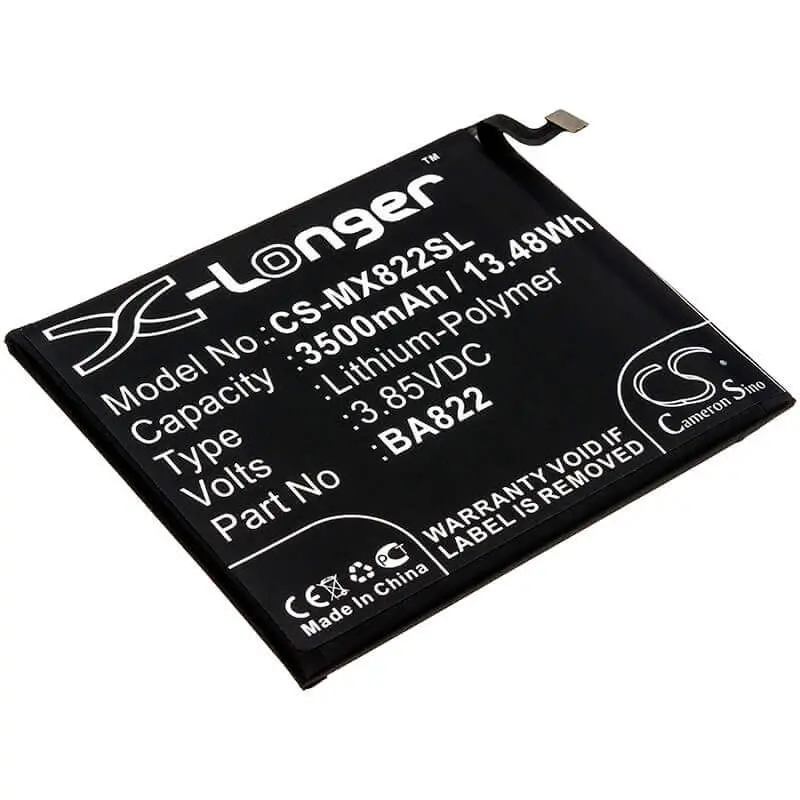 Meizu Smartphone Battery – 3.85V Li-Polymer, 3500Mah, 13.48Wh (Ba822, M1822, M822H) 1
