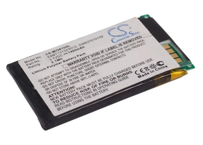Mitac Mio H610 Gps Battery – 3.7V 1400Mah Li-Ion (5.18Wh), Part #338937010109 1