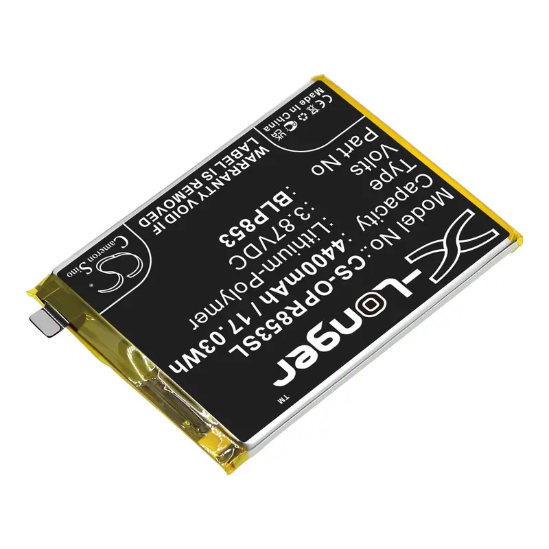 Oppo Smartphone Replacement Battery – 3.87V Li-Polymer 4400Mah (17.03Wh) 1