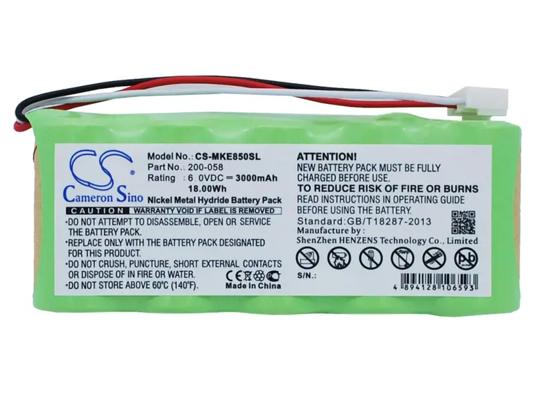 Panametrics Magna-Mike 8500 Battery – 6V 3000Mah Ni-Mh (Ge 200-058, 18Wh) 1