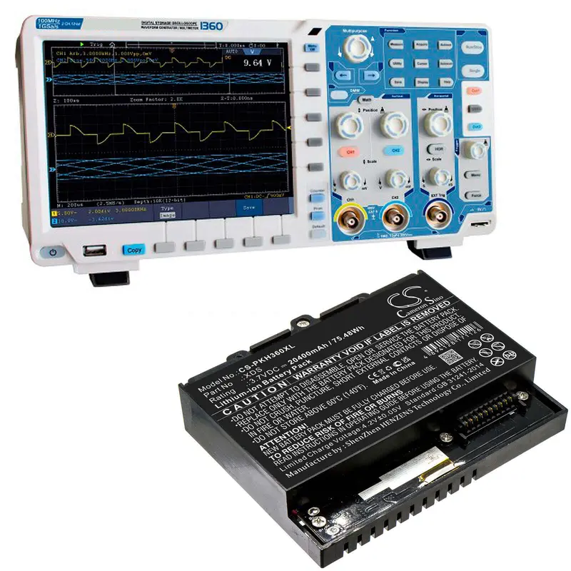 Peaktech Xds 1360 Oscilloscope Battery – 3.7V 20400Mah Li-Ion (75.48Wh) 1