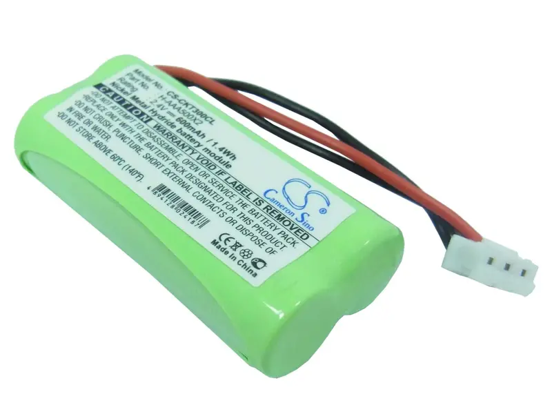 Philips Cordless Phone Battery – 2.4V 600Mah Ni-Mh (1.44Wh), Model Gp60Aaah2Bmx 1