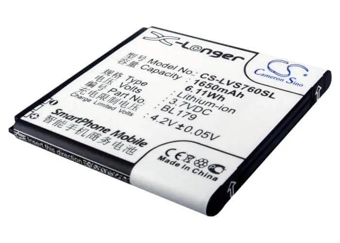 Pioneer B40 & Lenovo Ioneer Smartphone Battery – 3.7V 1650Mah Li-Ion (6.11Wh) 1