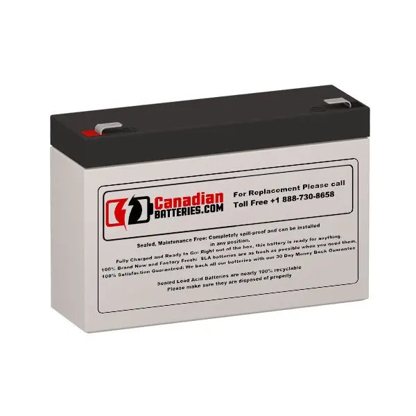 Power Energy Gb6-7 Replacement – 6V 7Ah Sealed Lead-Acid With F1 Terminals 1