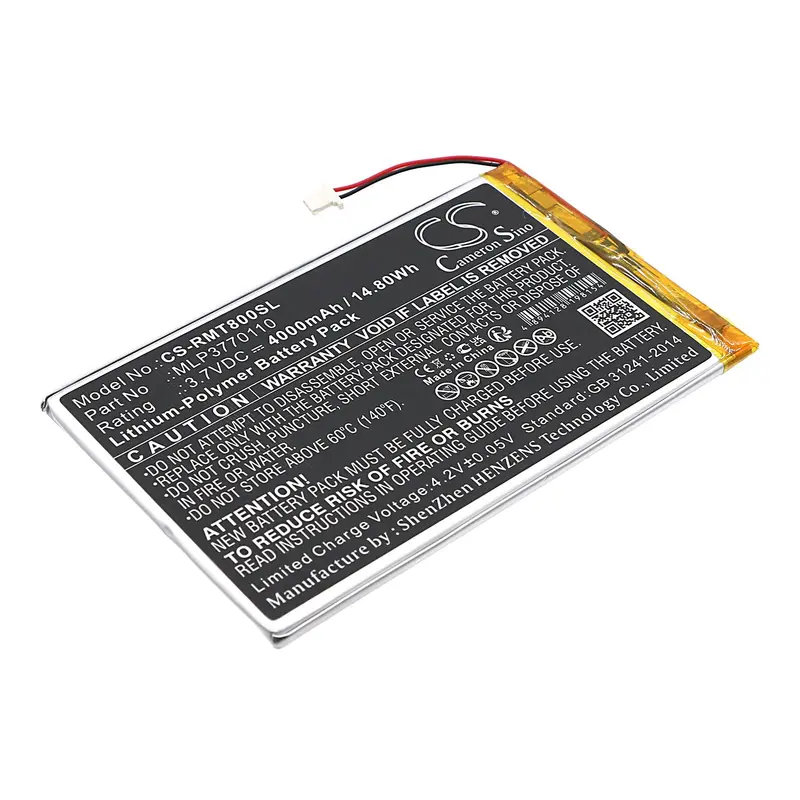 Rand Mcnally Gps Battery Replacement – 3.7V 4000Mah Li-Polymer (14.8Wh), Compatible With Mlp3770110, Tnd-T80A, Tnd-T80B 1