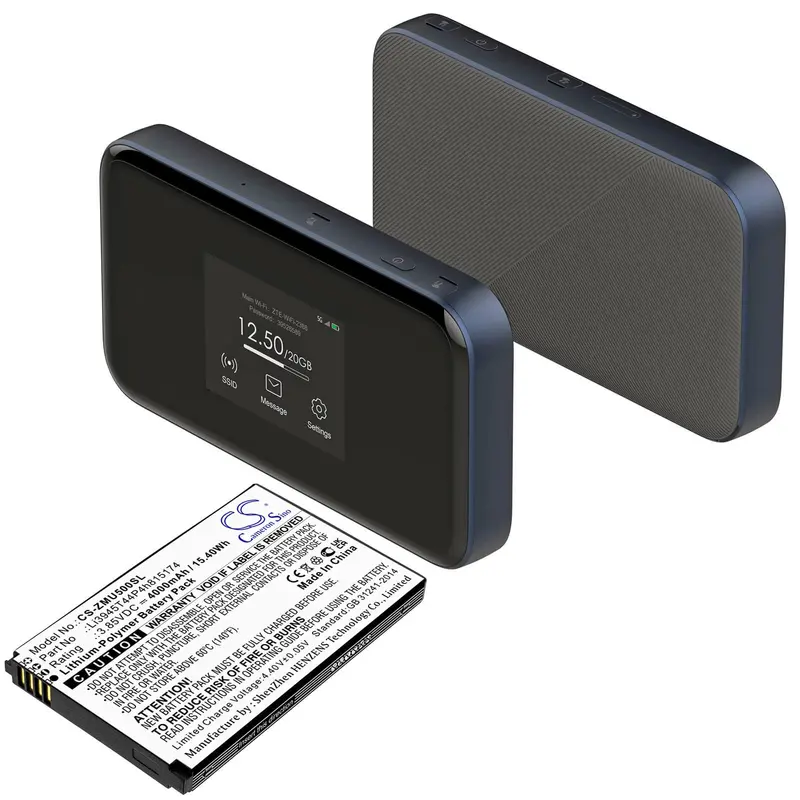 Telstra 5G Wi-Fi Pro Hotspot Battery – 3.85V 4000Mah Li-Polymer (15.40Wh) 1