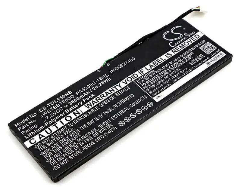 Toshiba Satellite L10 Series Laptop Battery – 7.2V 3650Mah (26.28Wh) For L10T, L10W & L10W-B 1