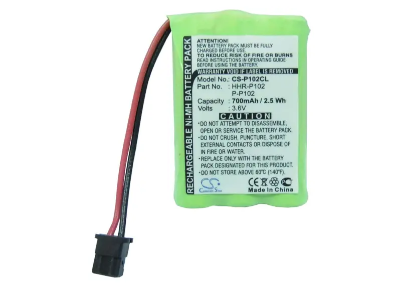 Universal Cordless Phone Battery – 3.6V 700Mah Ni-Mh For Uniden, Panasonic, Gp, And Radio Shack Models (2.52Wh) 1