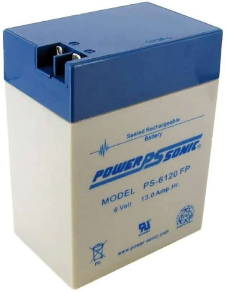 Werker Eva614A Replacement Battery – 6V, 14Ah Sla With F2/F1 Terminals 1