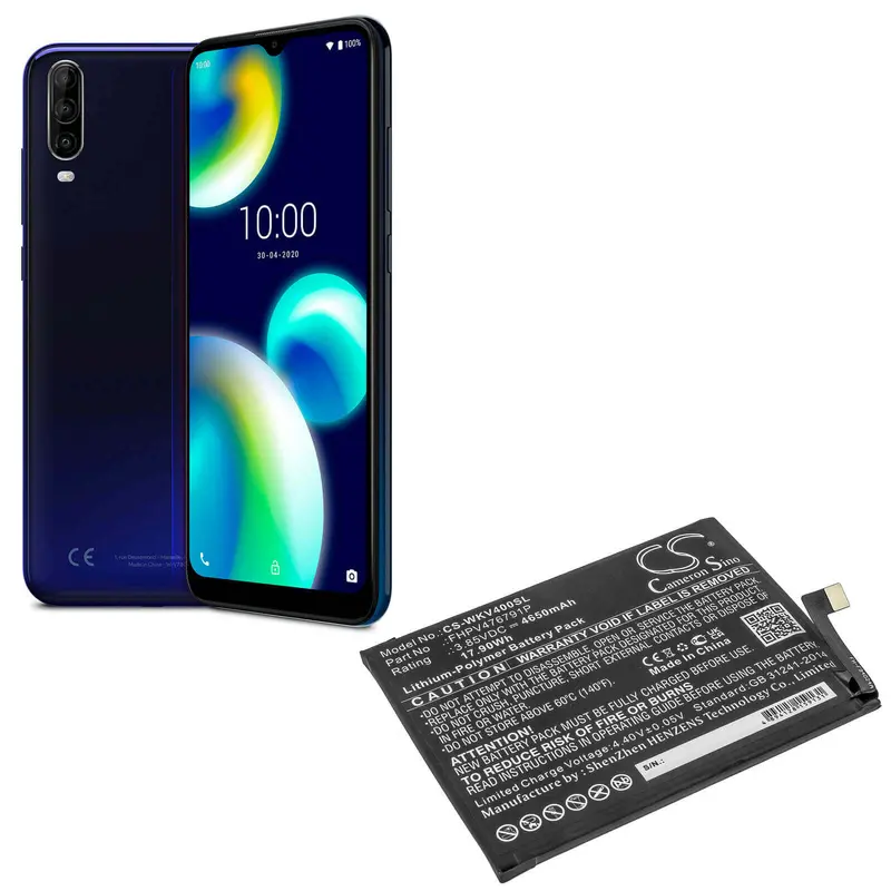 Wiko Power U10 & View 4 Smart Battery – 3.85V Li-Polymer, 4650Mah (17.9Wh), Model Fhpv476791P 1